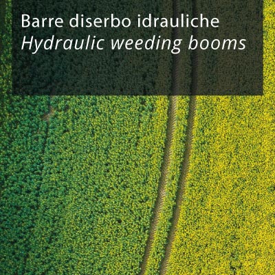 Hydraulic weeding booms